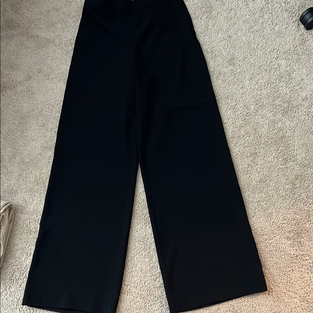 Elegant Black Wide-Leg Women's Pants